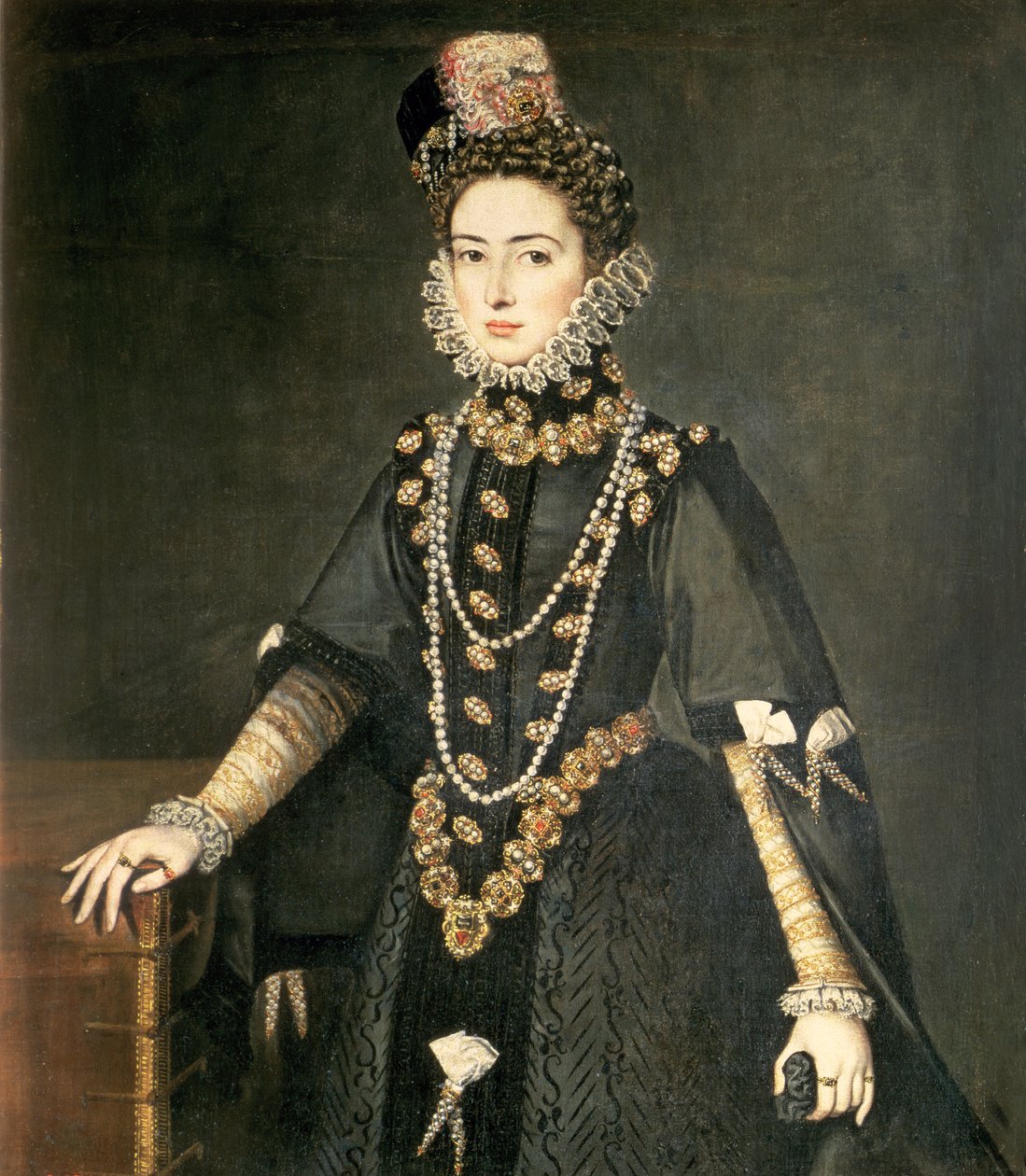 Infanta Catalina Micaela, duquesa de Sabóia (1567-97), filha de Filipe II de Espanha (1527-98) e Isabel de Valois (1545-68), casou-se com Charles Emmanuel, duque de Sabóia, 1584 de Sofonisba Anguissola