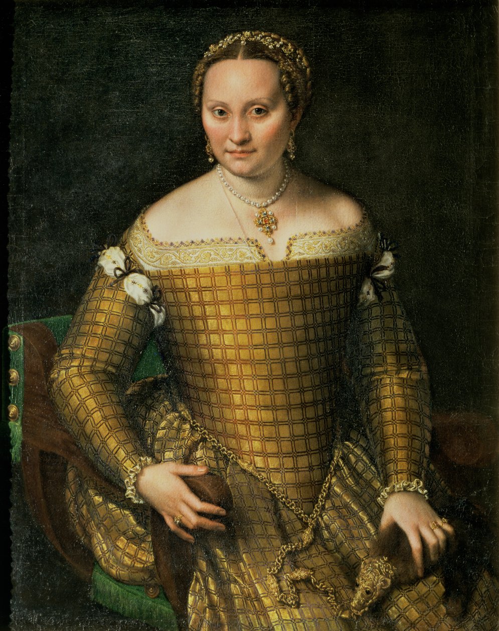 Retrato da mãe do artista, Bianca Ponzoni Anguisciola, 1557 de Sofonisba Anguissola