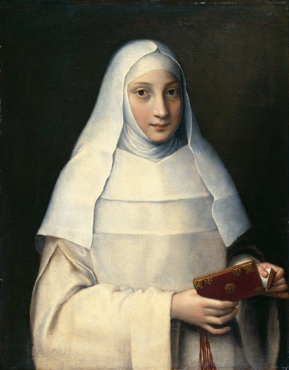 Retrato, de, a, artist&39;s, irmã, em, a, traje, de, um, freira de Sofonisba Anguissola