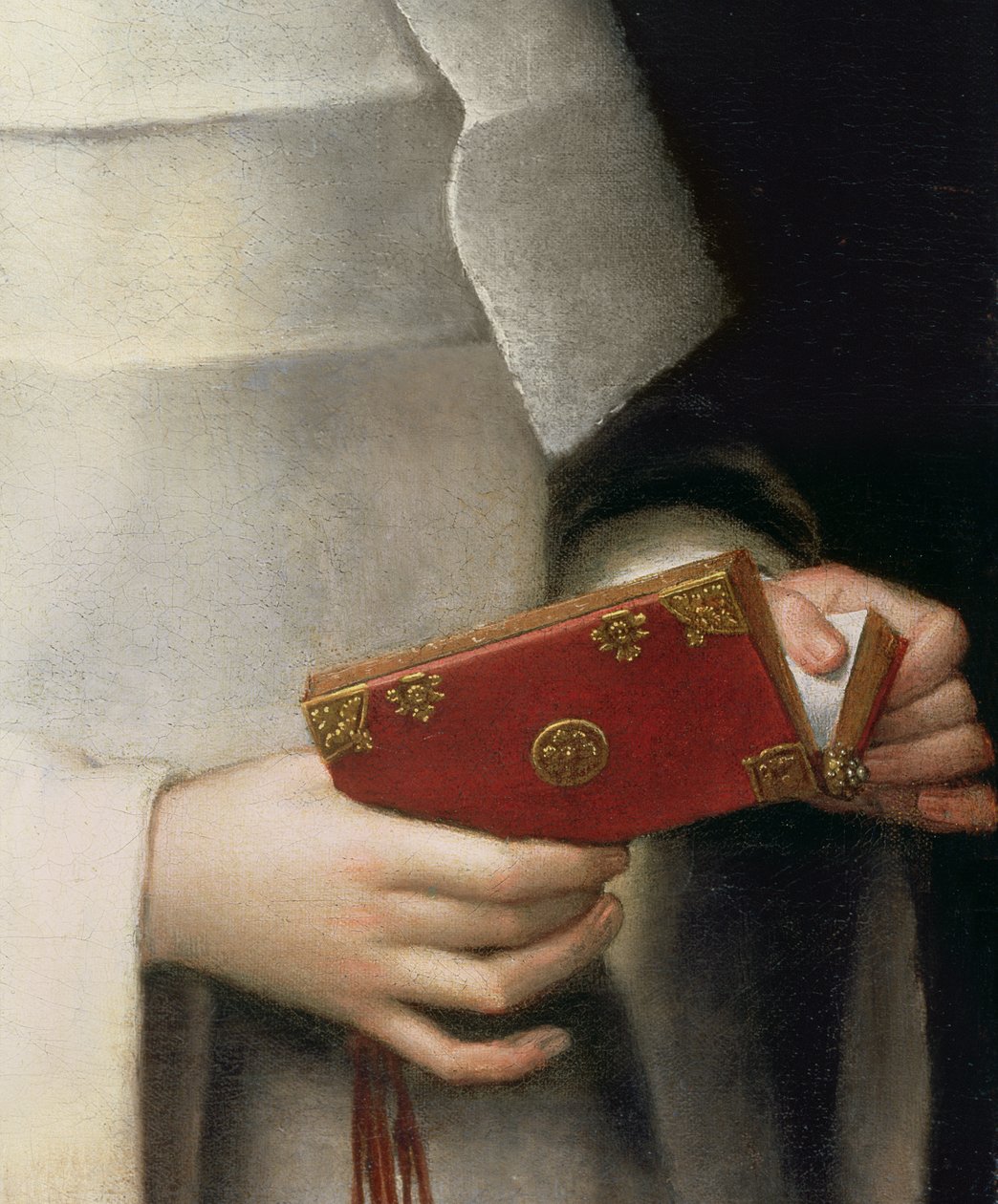 Retrato da irmã de artistas no traje de uma freira óleo sobre tela detalhe de 79749 de Sofonisba Anguissola