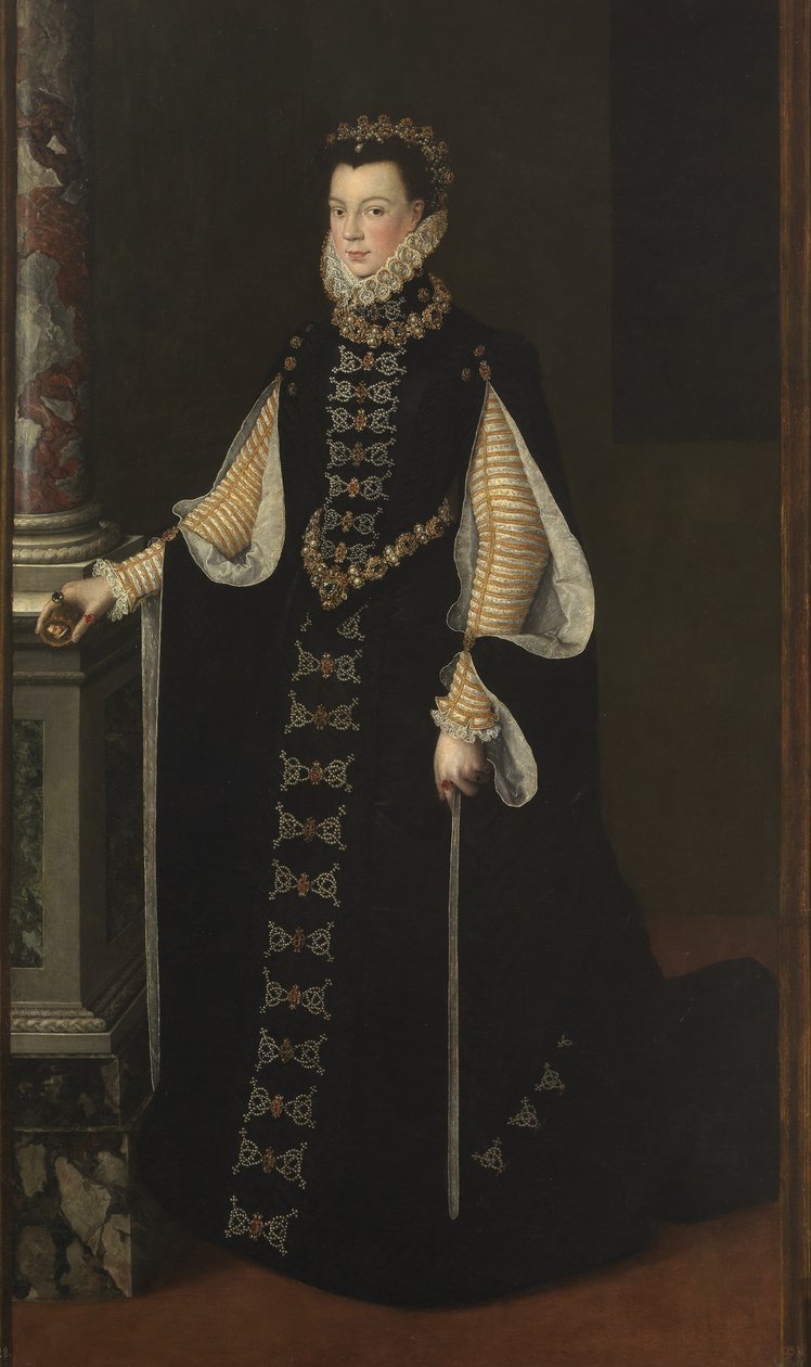 Isabel de Valois 1545-1568, rainha da Espanha, 1561-1565 de Sofonisba Anguissola