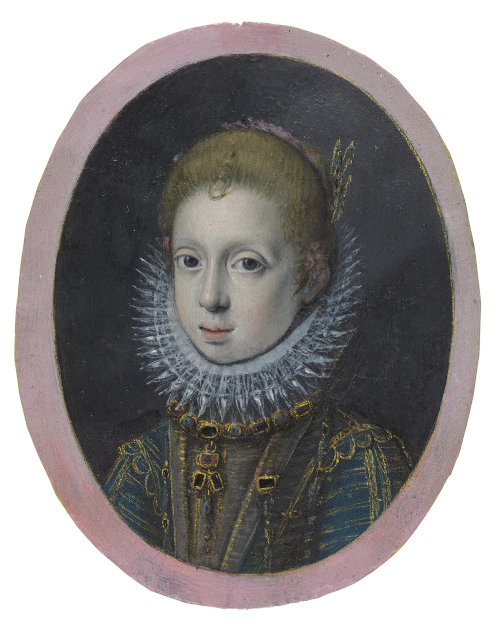 Retrato de uma rapariga de uma família nobre, c.1532-1625 (aguarela e cor do corpo) de Sofonisba Anguissola