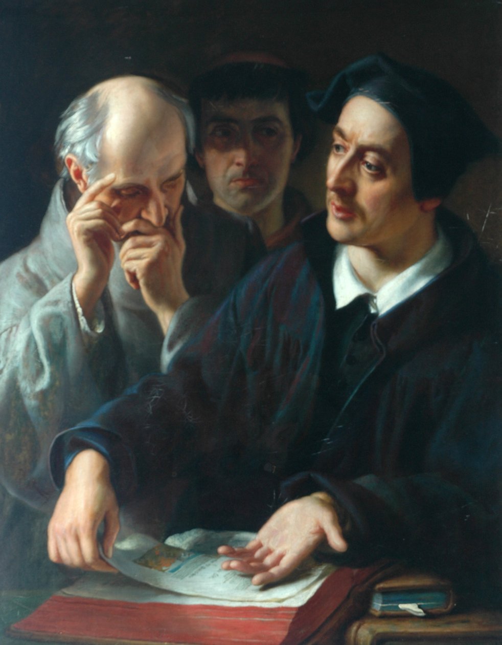 Melancthon, expondo um texto, 1863 de Solomon Alexander Hart
