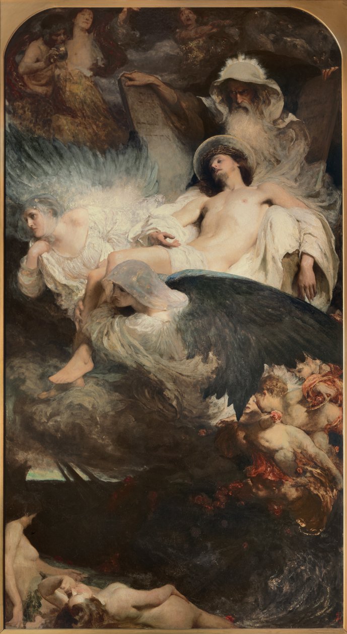 Uma Alegoria, 1904 de Solomon Joseph Solomon