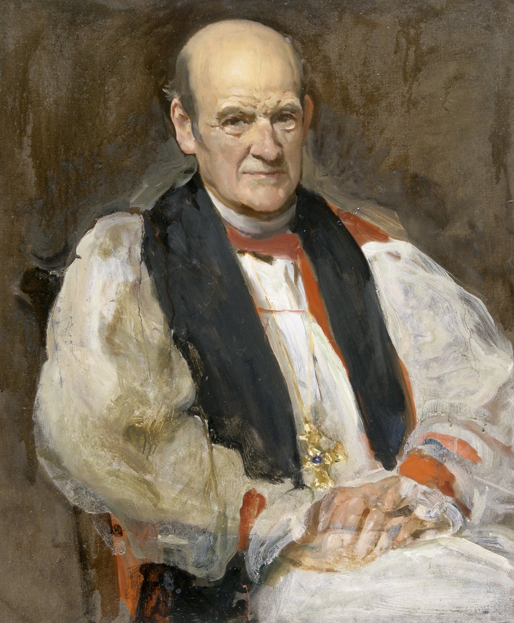 A.G. Edwards, Arcebispo do País de Gales (óleo sobre tela) de Solomon Joseph Solomon