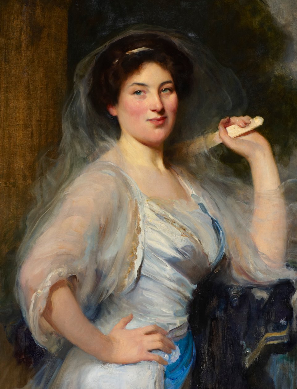 Retrato de Gertrude Salaman, sobrinha do artista (óleo sobre tela) de Solomon Joseph Solomon