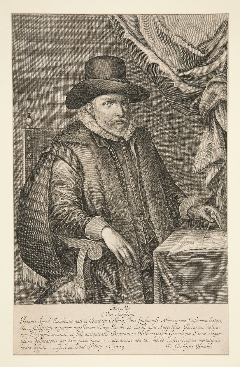Retrato de John Speed de Solomon Savery