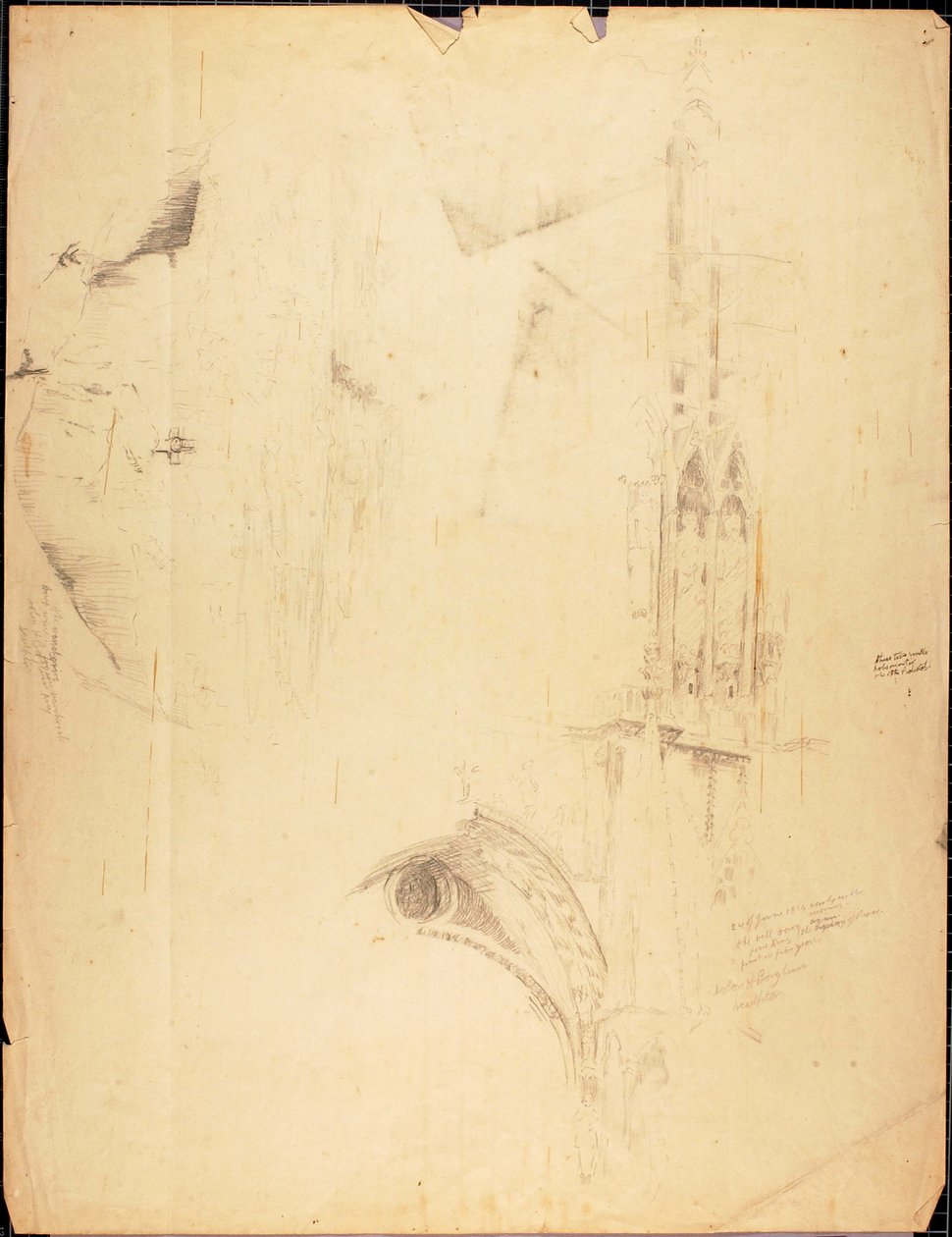 Estudo da Catedral de Solon H. Borglum