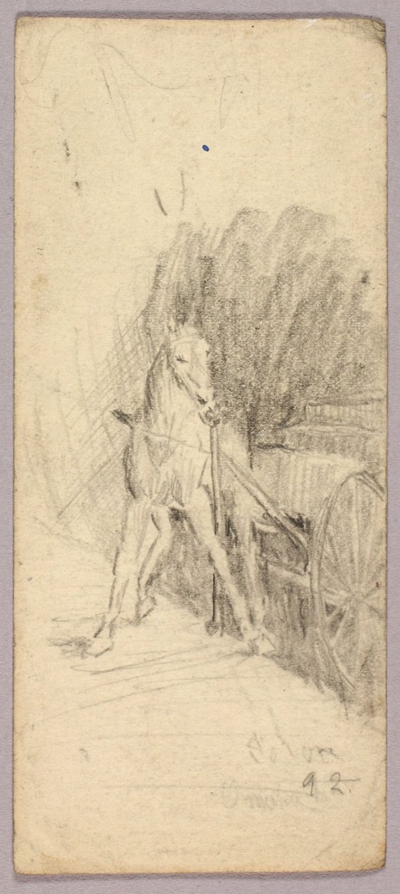 Cavalo e carroça de Solon H. Borglum