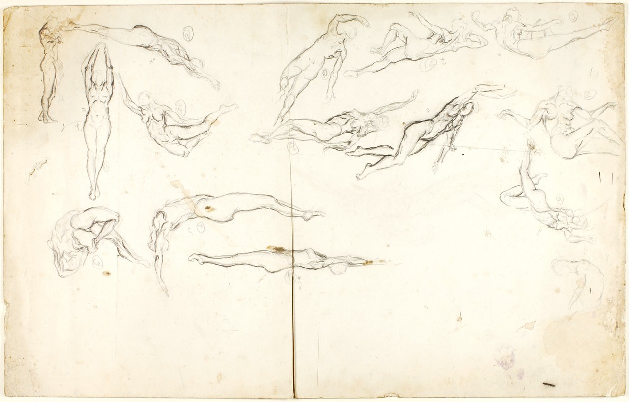 Estudos de nu, sino de Solon H. Borglum