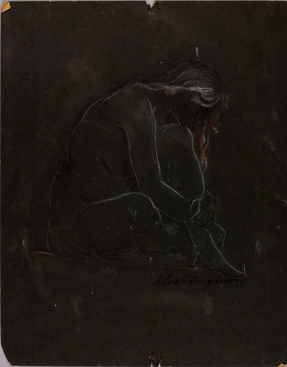Nu sentado de Solon H. Borglum