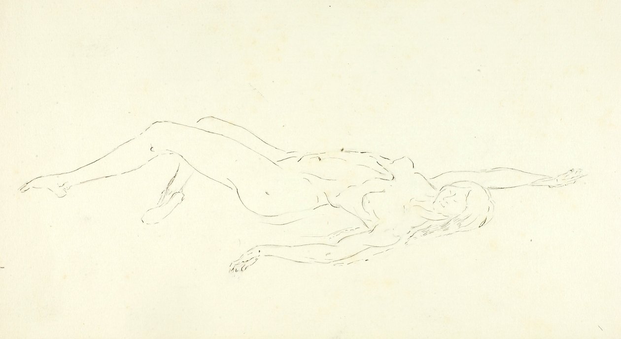 Nu a nadar, "O mergulho" de Solon H. Borglum