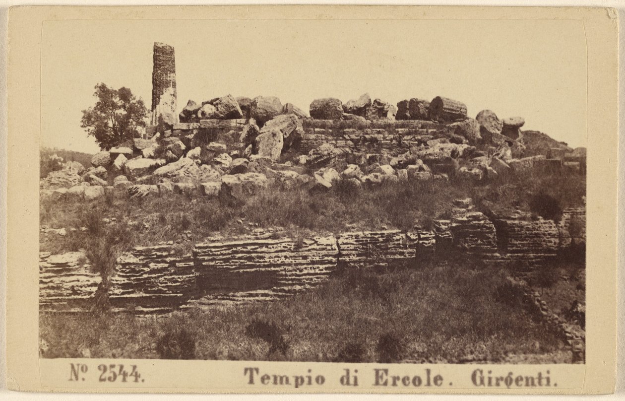 Templo de Hércules. Girgenti. de Sommer and Behles
