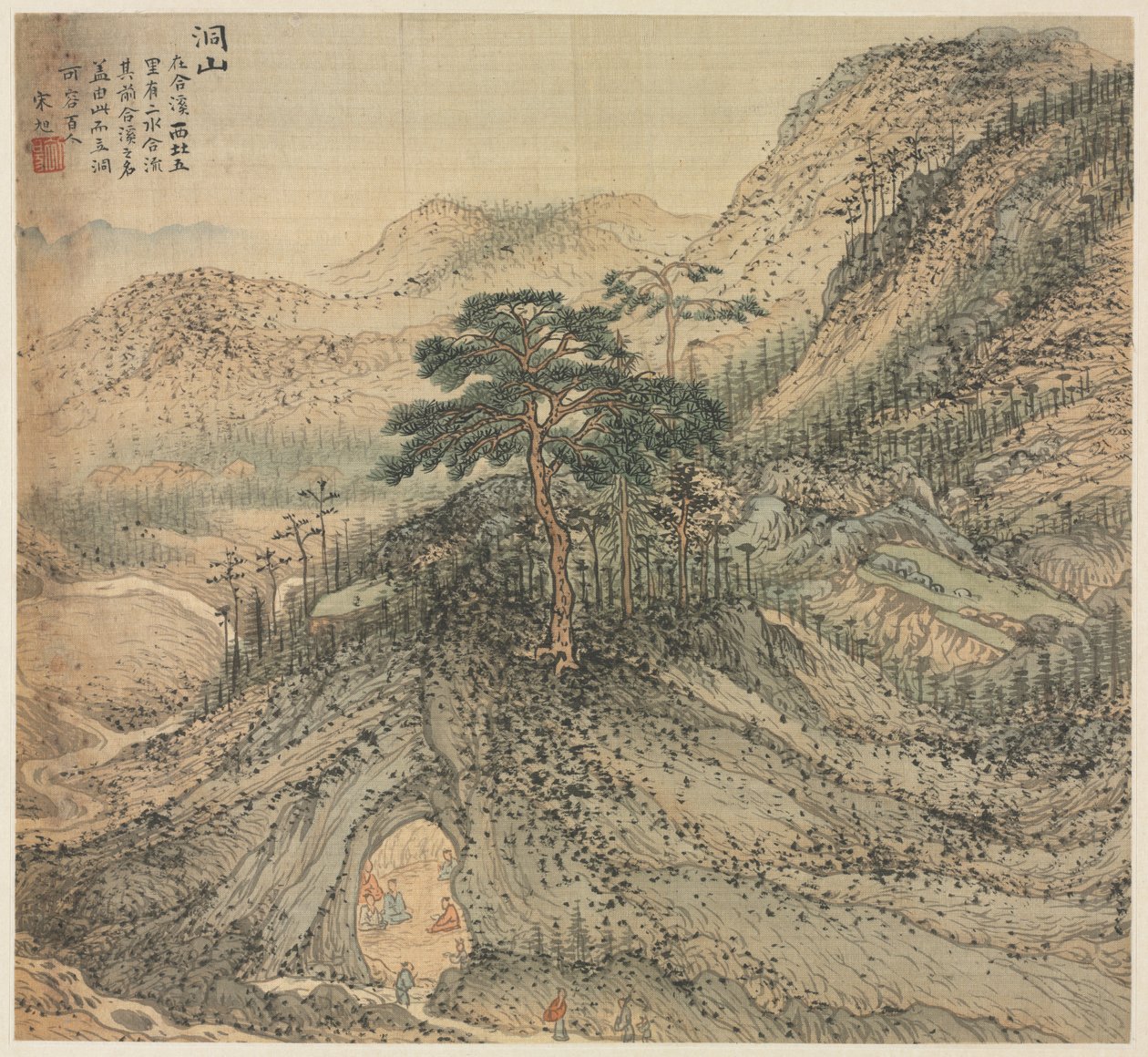 Mt. Montanha da Gruta de Dong, 1500s. de Song Xu