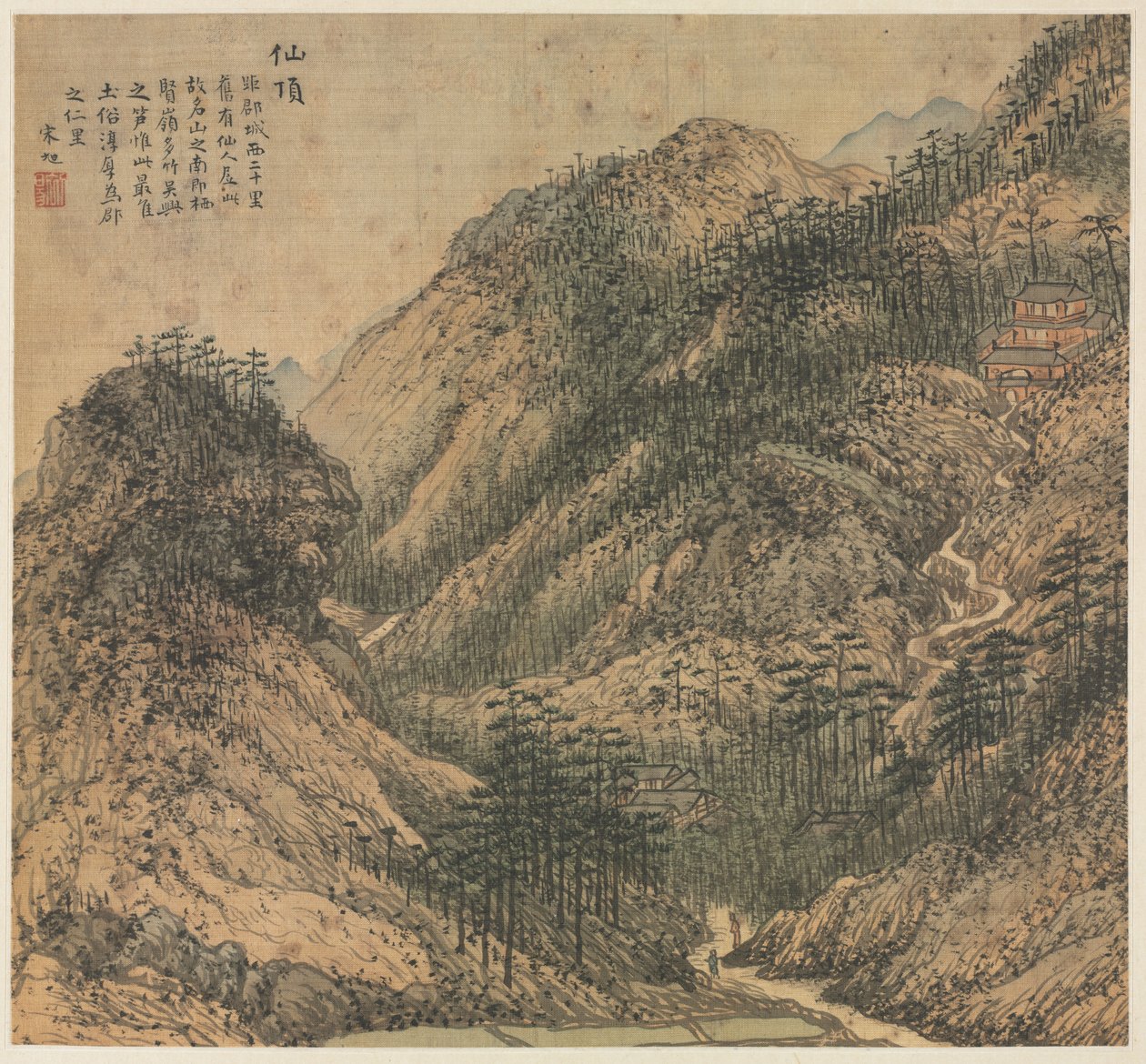 Pico dos Imortais de Xianding, 1500s. de Song Xu
