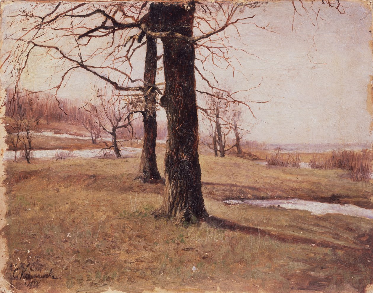 Paisagem de primavera, 1888 de Sophia Petrovna Kuvshinnikova