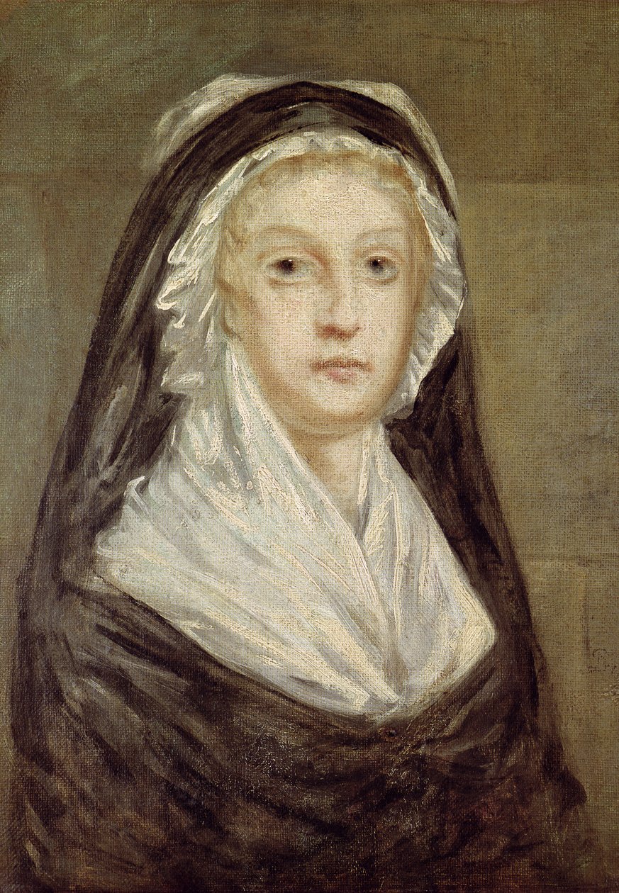 Maria Antonieta (1755-93) na Conciergerie, depois de uma pintura de Alexandre Kucharski (1741-1819) c.1792-99 de Sophie Prieur