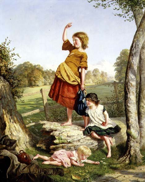 Jantar (óleo sobre tela) de Sophie Anderson