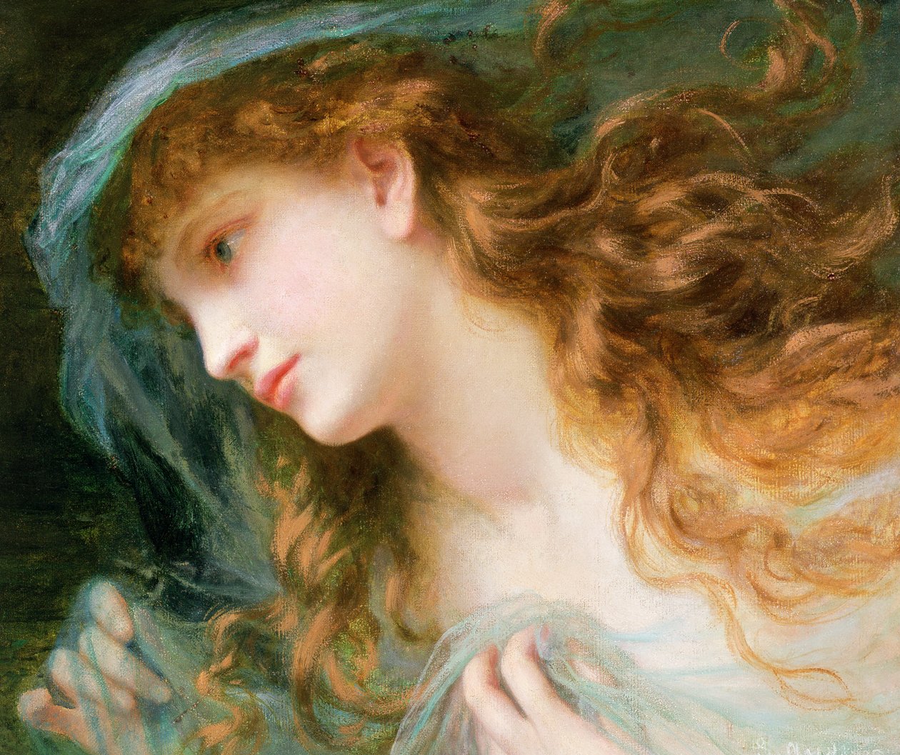 Cabeça de uma ninfa de Sophie Gengembre Anderson