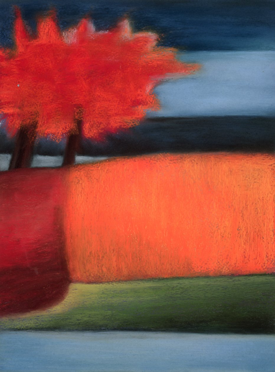 Turning Leaf, 2000 (pastel sobre papel) de Sophie Hacker