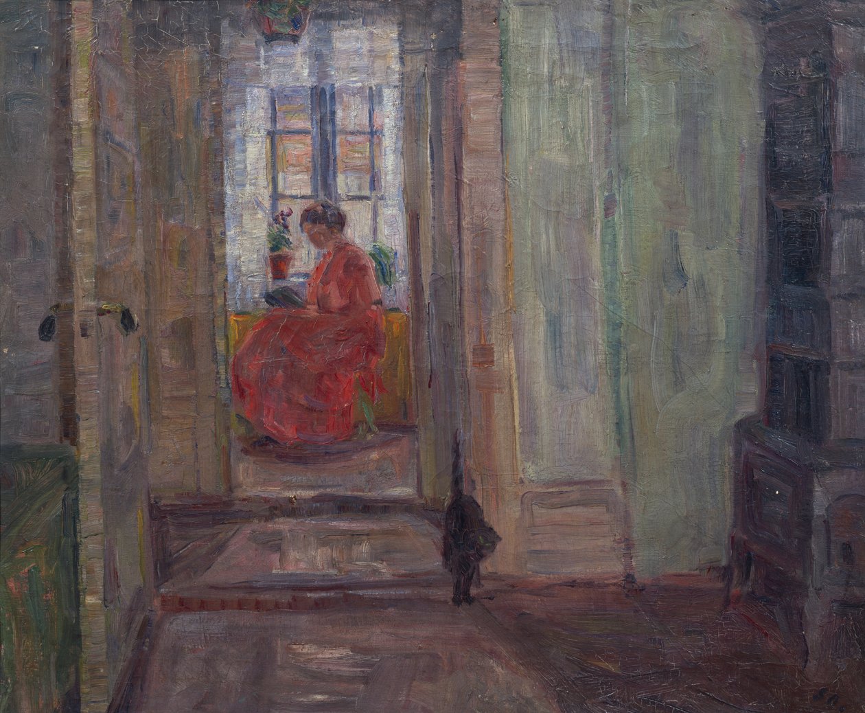 Interior (óleo sobre tela) de Soren Onsager