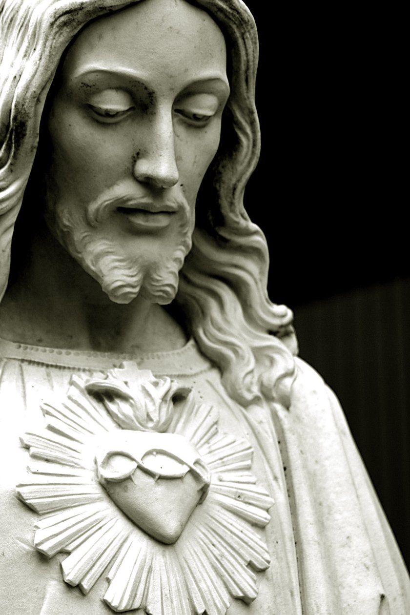 O Sagrado Coração de Jesus, século XIX de American School
