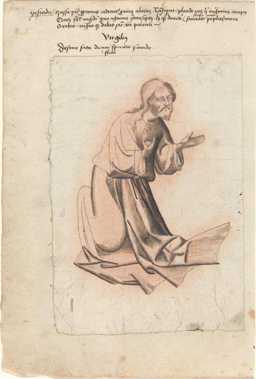 Cristo ajoelhado em oração de South German 15th Century