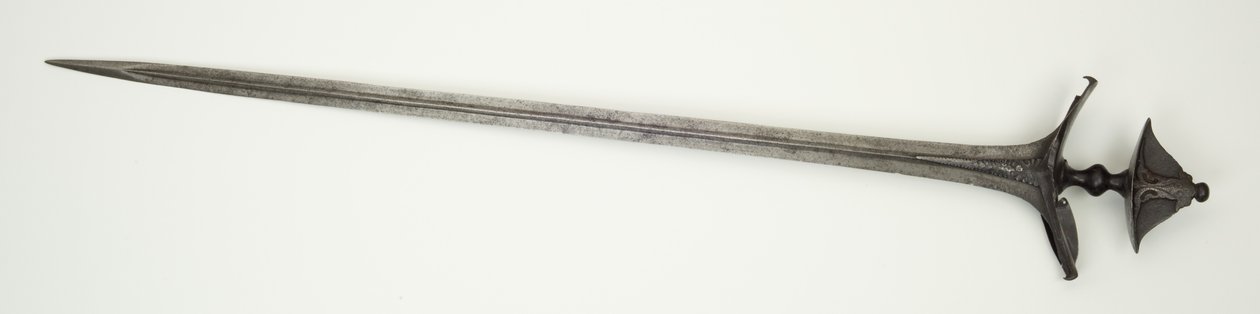 Espada Reta (aço e ferro) de South Indian School