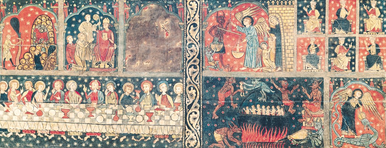 Altar frontal de São Miguel, da Igreja de Sant Miquel, Siguerola (têmpera no painel) de Spanish School