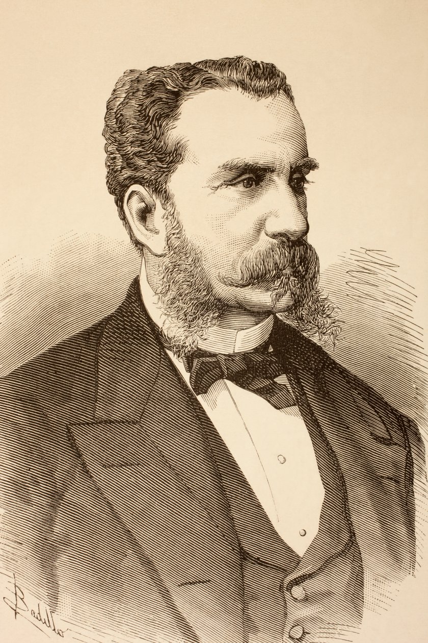 Antonio González de Aguilar y Correa, de "La Ilustración Espanola y Americana" de 1881 de Spanish School