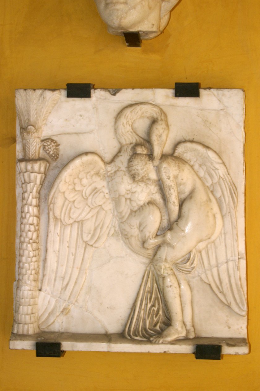 Leda e o cisne (mármore) de Spanish School