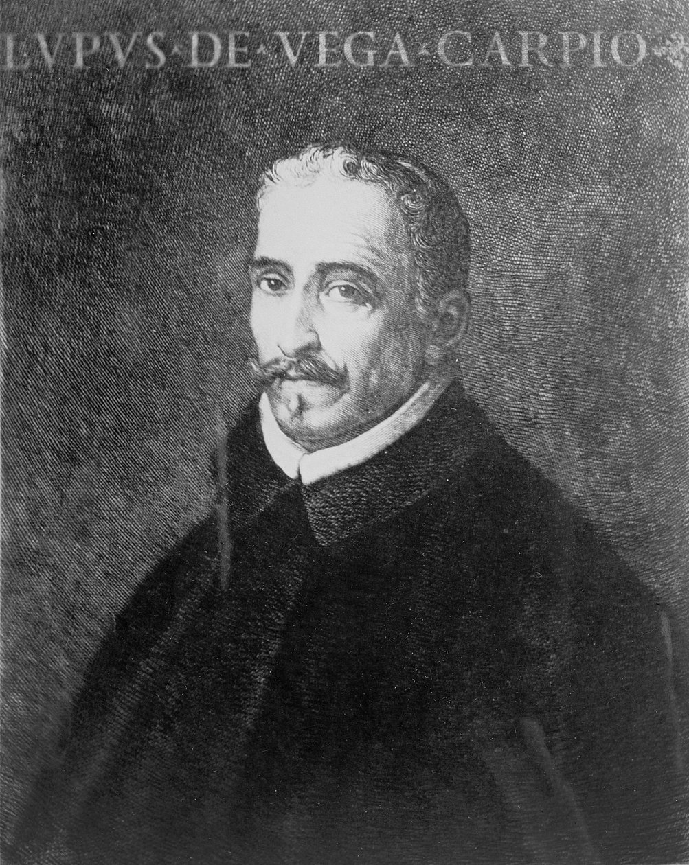 Retrato de Lope Felix de Vega Carpio (1562-1635) de Spanish School
