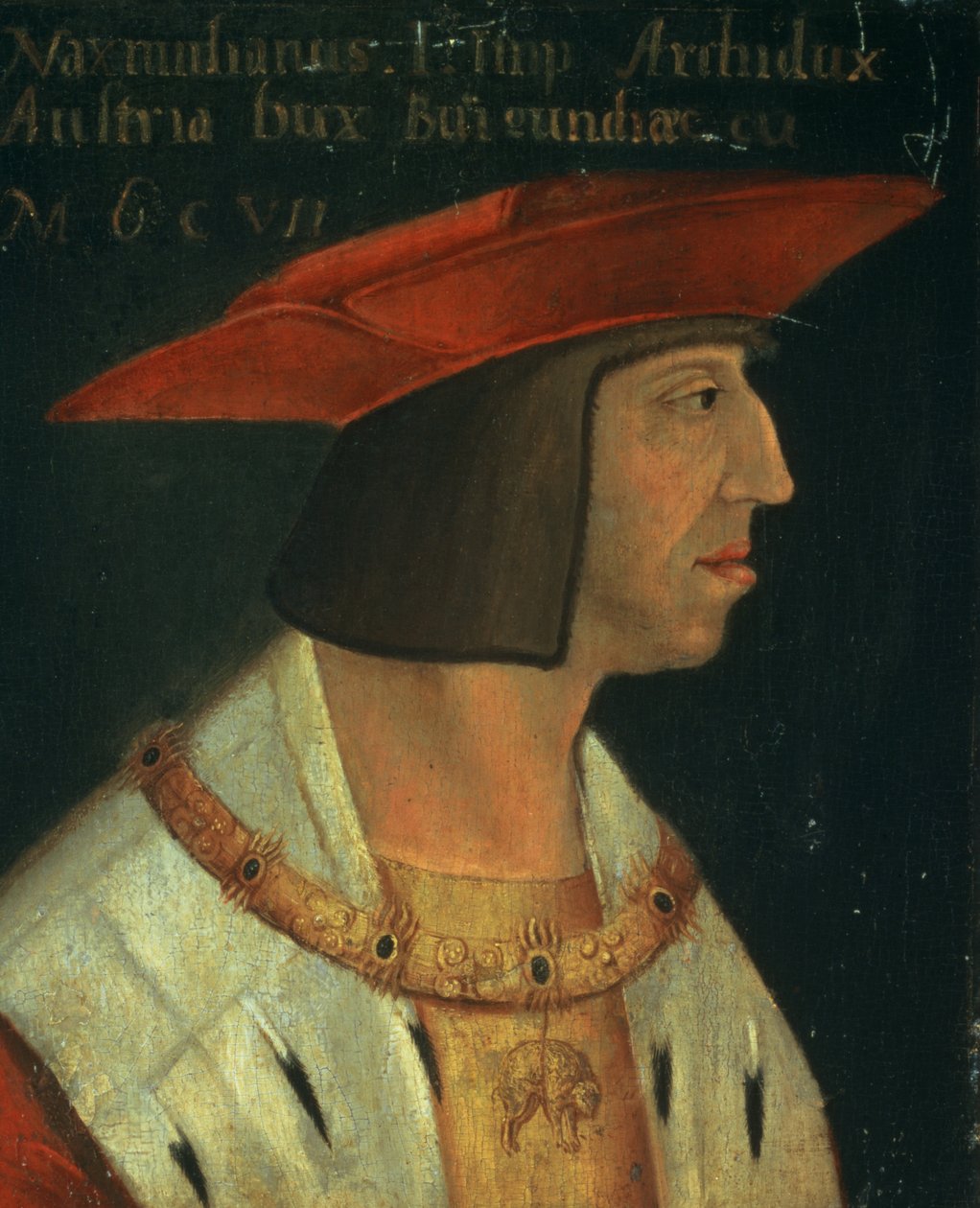 Retrato de Maximiliano I (1459-1519) de Spanish School
