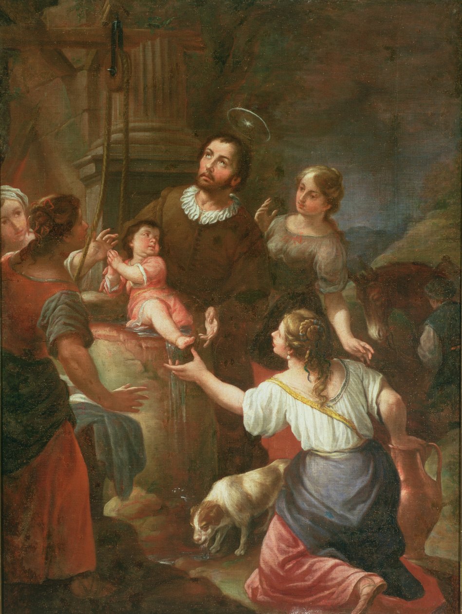 St. Isidore e o milagre no poço, escola de Madrid de Spanish School