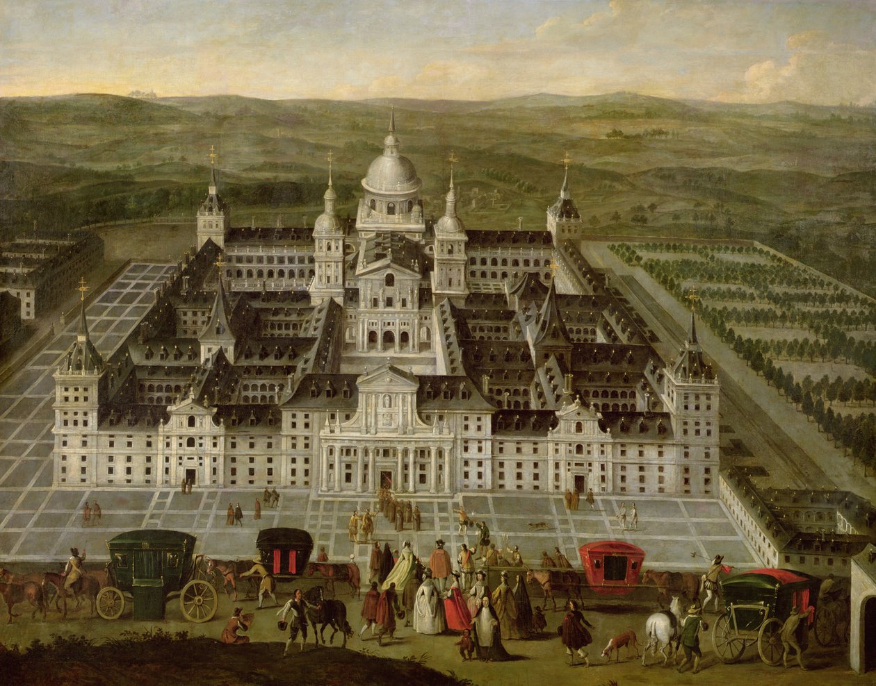 Vista, de, el, Escorial de Spanish School