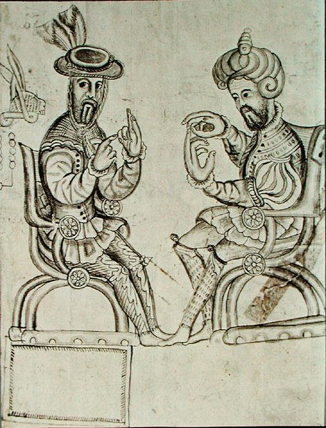 Cópia fac-símile de uma página do códice Yanhuitlan (litografia) de Spanish Colonial (after)