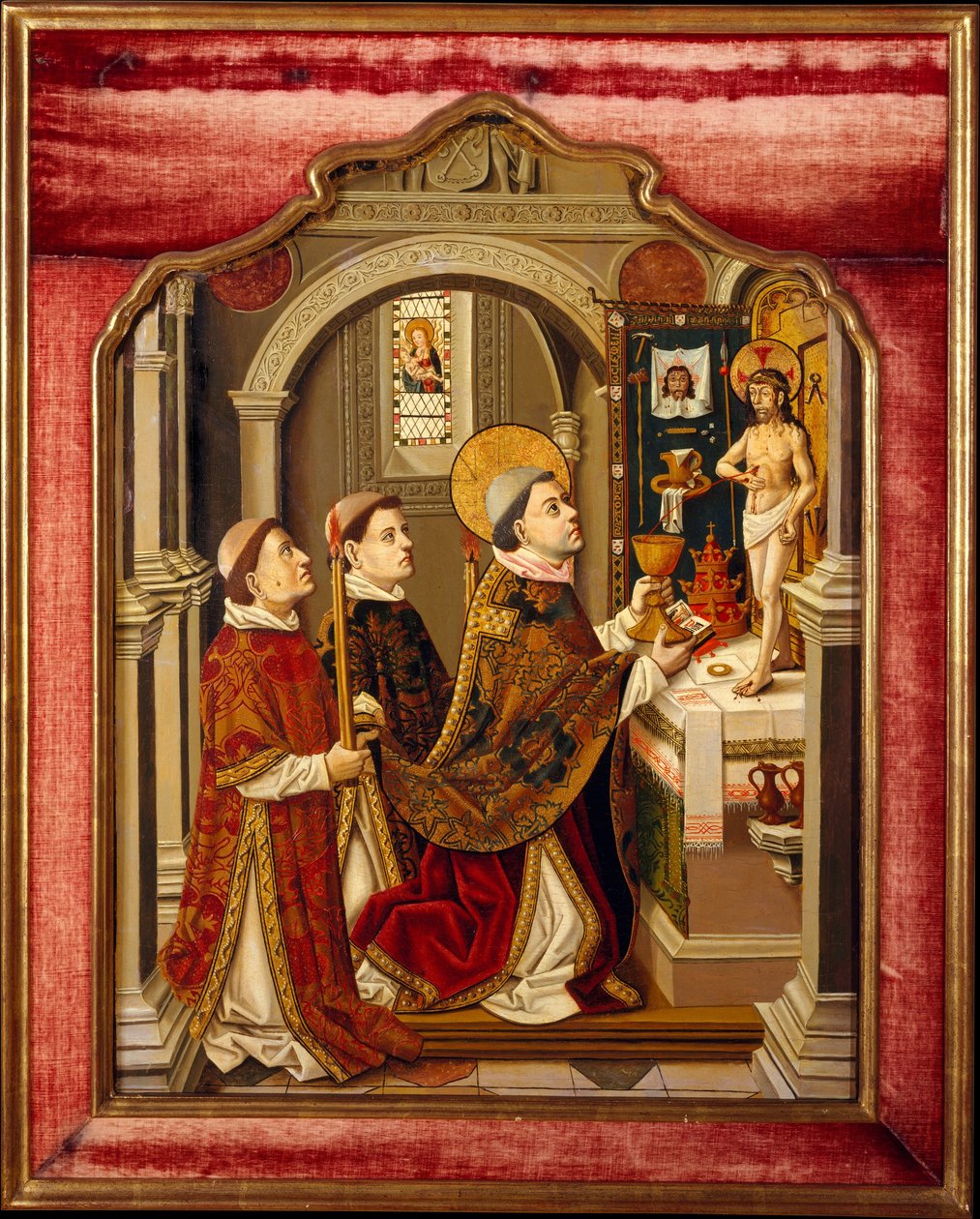 A Missa de São Gregório. de Spanish Painter