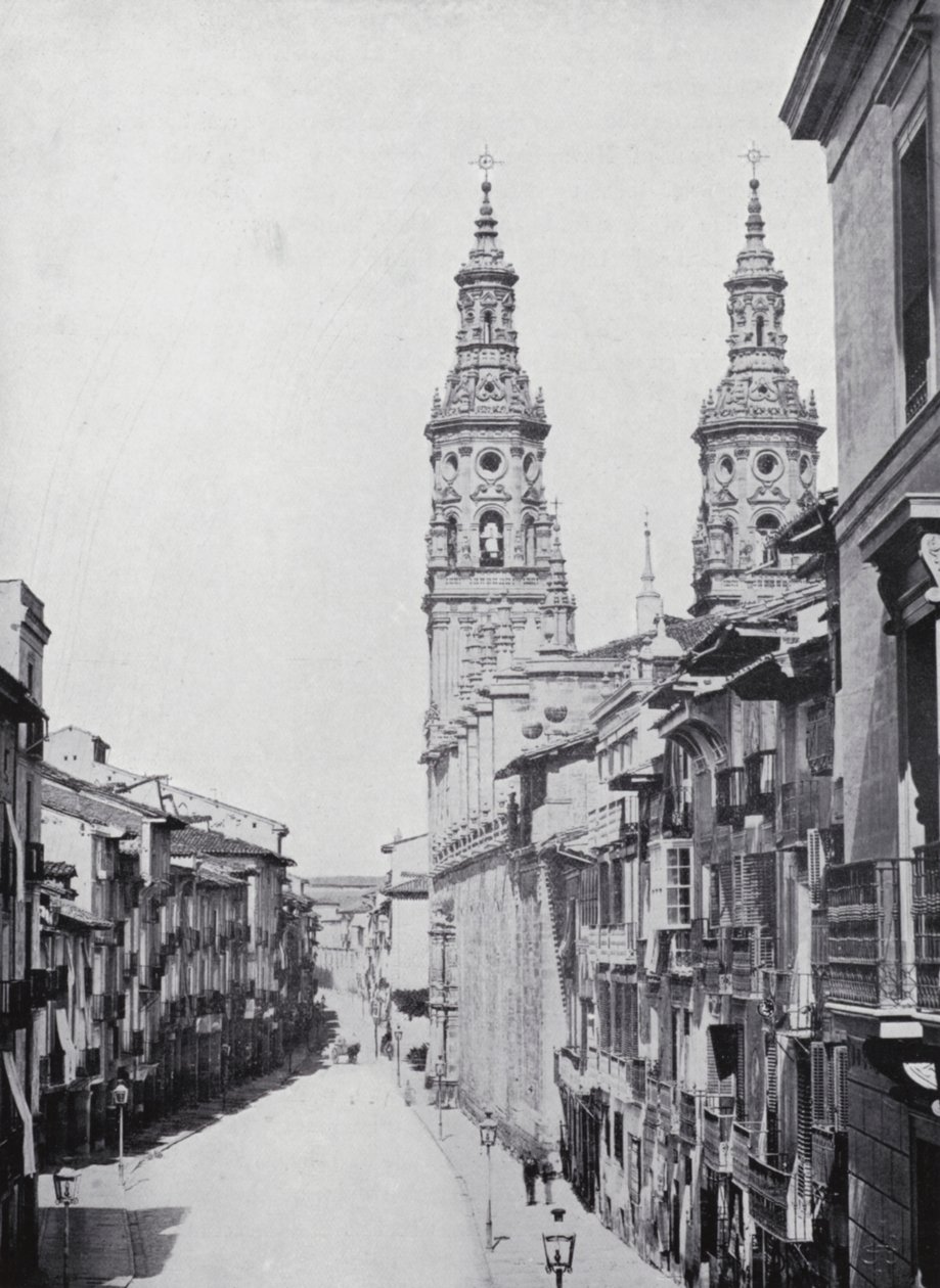 Calle Del Mercado, Logrono (fotografia a preto e branco) de Spanish Photographer