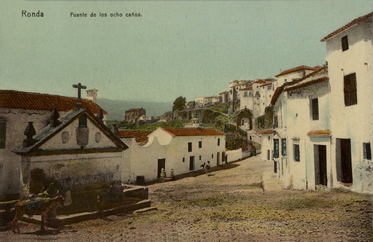 Fonte das Oito Bicas, Ronda, Espanha (fotografia colorida) de Spanish Photographer