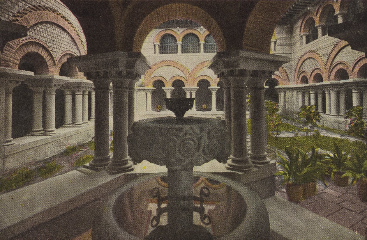 Montserrat: Claustre românico; Claustro românico (fotografia a cores) de Spanish Photographer