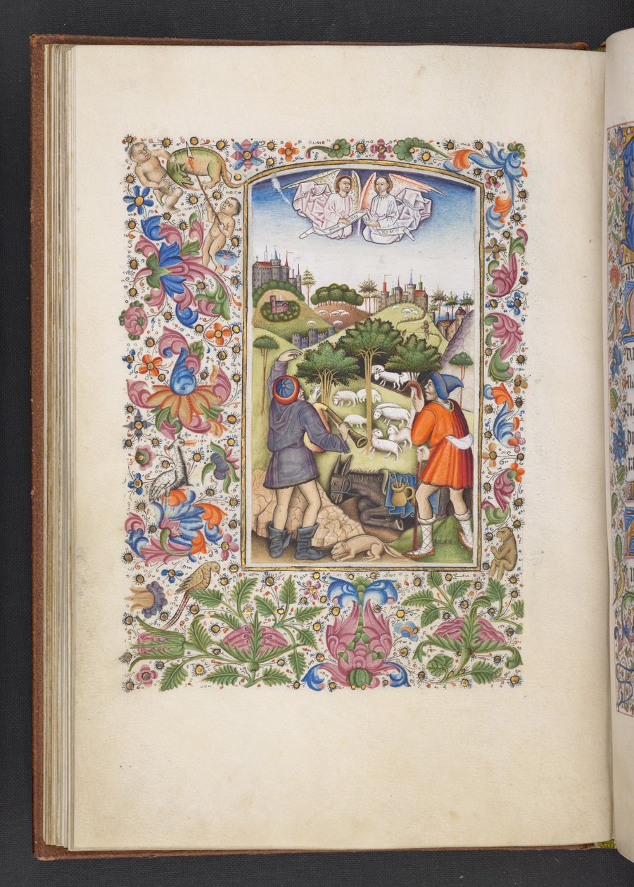 Adicionar MS 50004 f.32v Anunciação aos Pastores, de um 