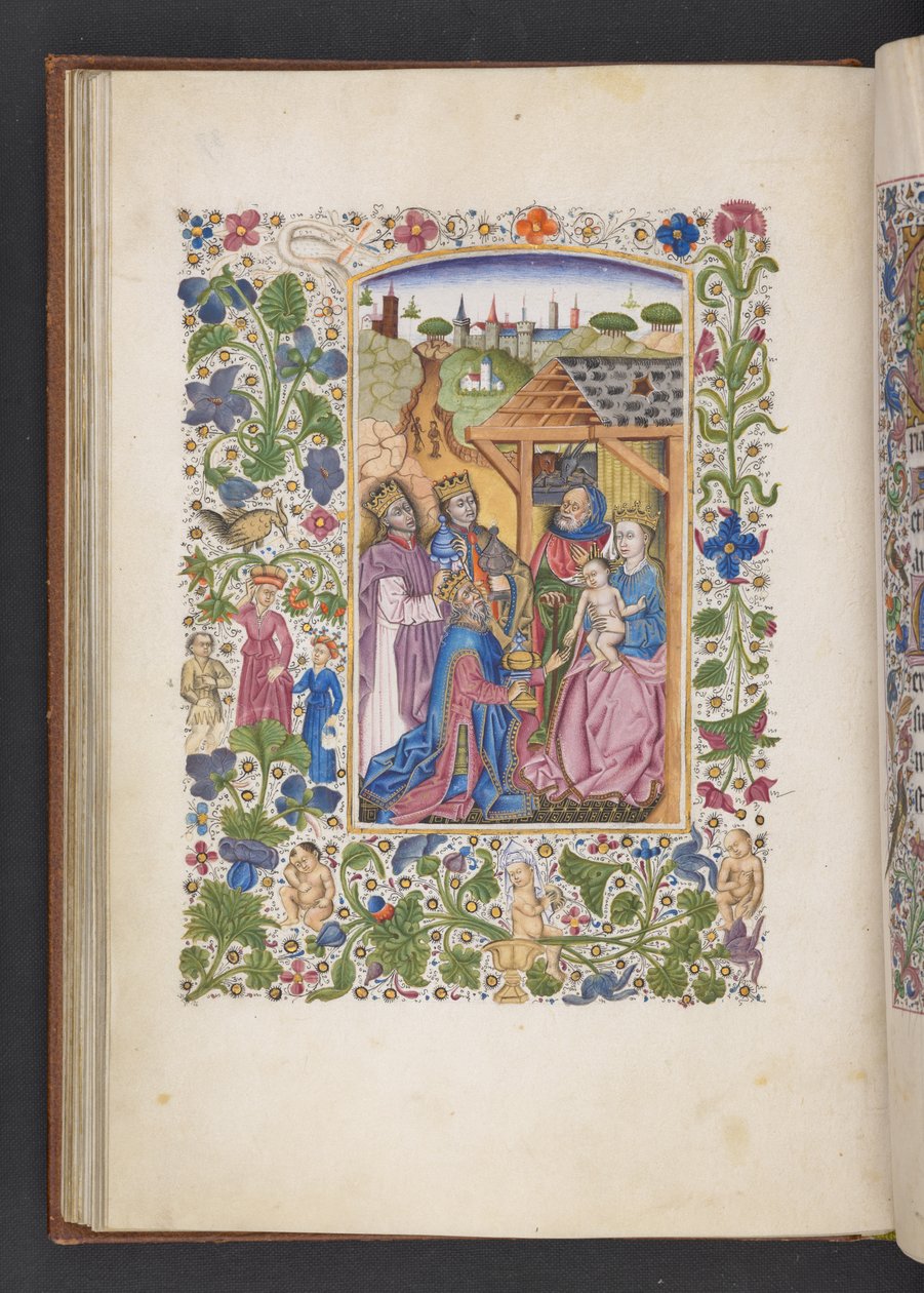 Adicionar MS 50004 f.37v Adoração dos Magos, de um 