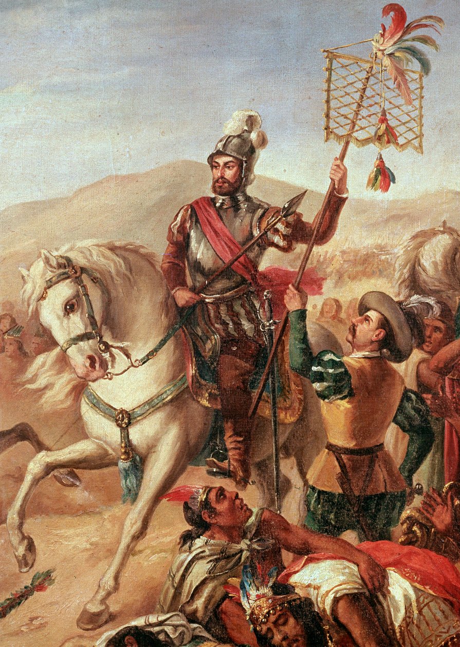 Batalha de Otumba em 7 de julho de Spanish School