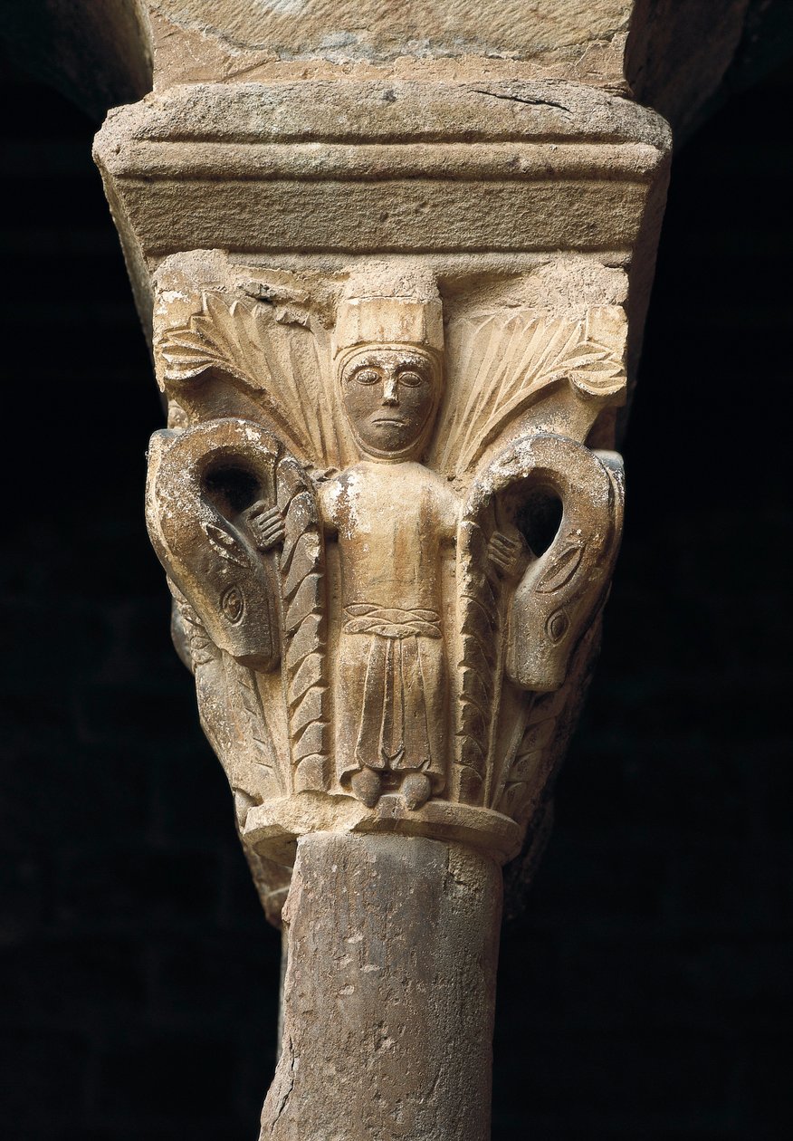 Capital de uma coluna, da Igreja de Santa Maria de l