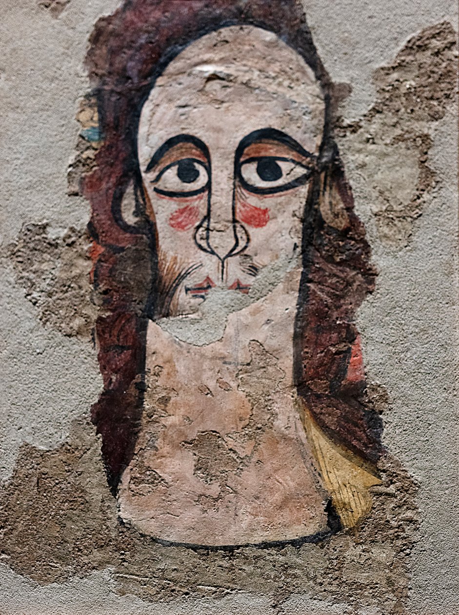 Cristo Pantokrator. Século XII (fresco) de Spanish School