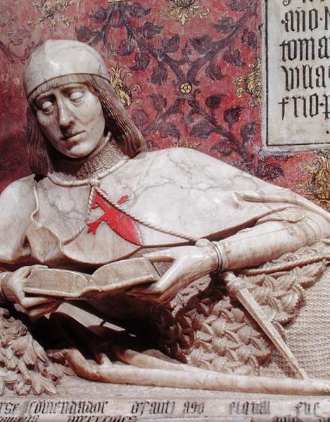 Efígie de Don Martin Vazquez de Arce (mármore) (detalhe) de Spanish School