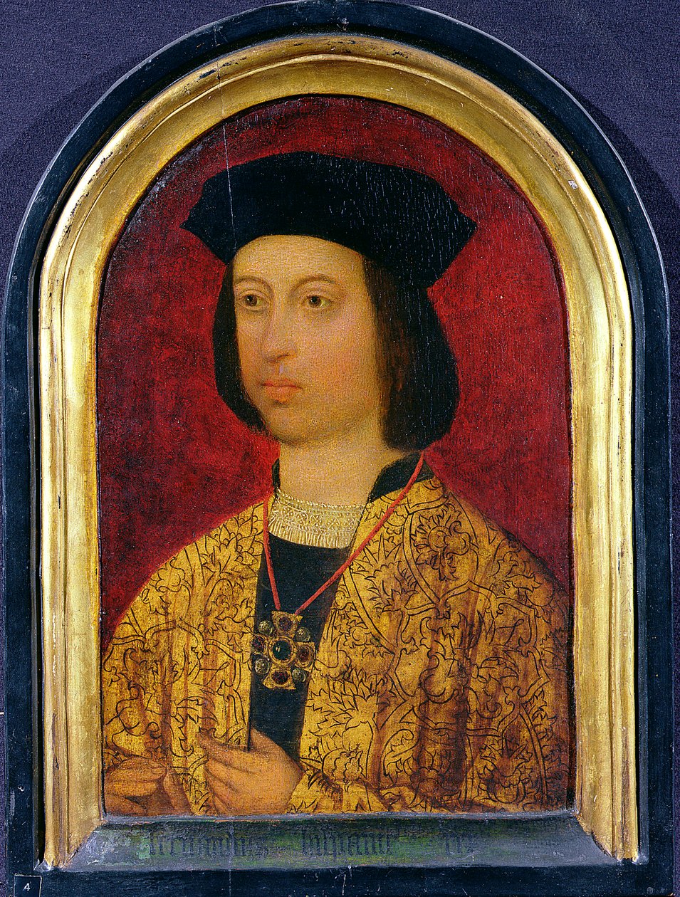 Fernão de Aragão (1452-1516) Rei de Espanha (óleo sobre painel) de Spanish School