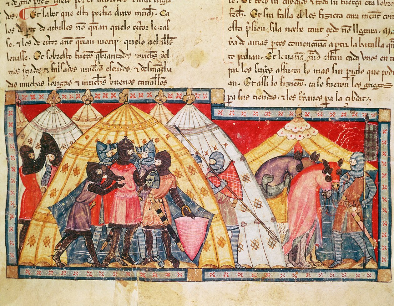 Fol.69r O aprisionamento de Antenor, do Codex Benito Santa Mora de Spanish School