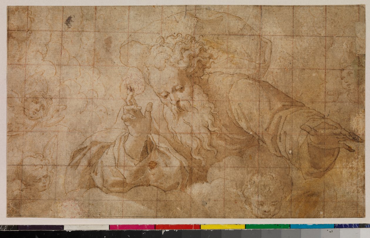 Bênção de Deus Pai, 1675-99 de Spanish School