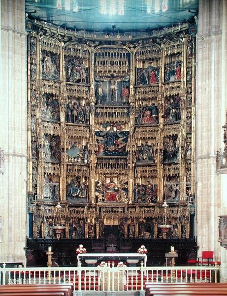 Altar Alto (madeira pintada) de Spanish School